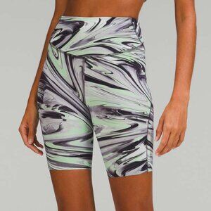 Lululemon Women's Base Pace High-Rise Short 8" - Green/Black/Grey